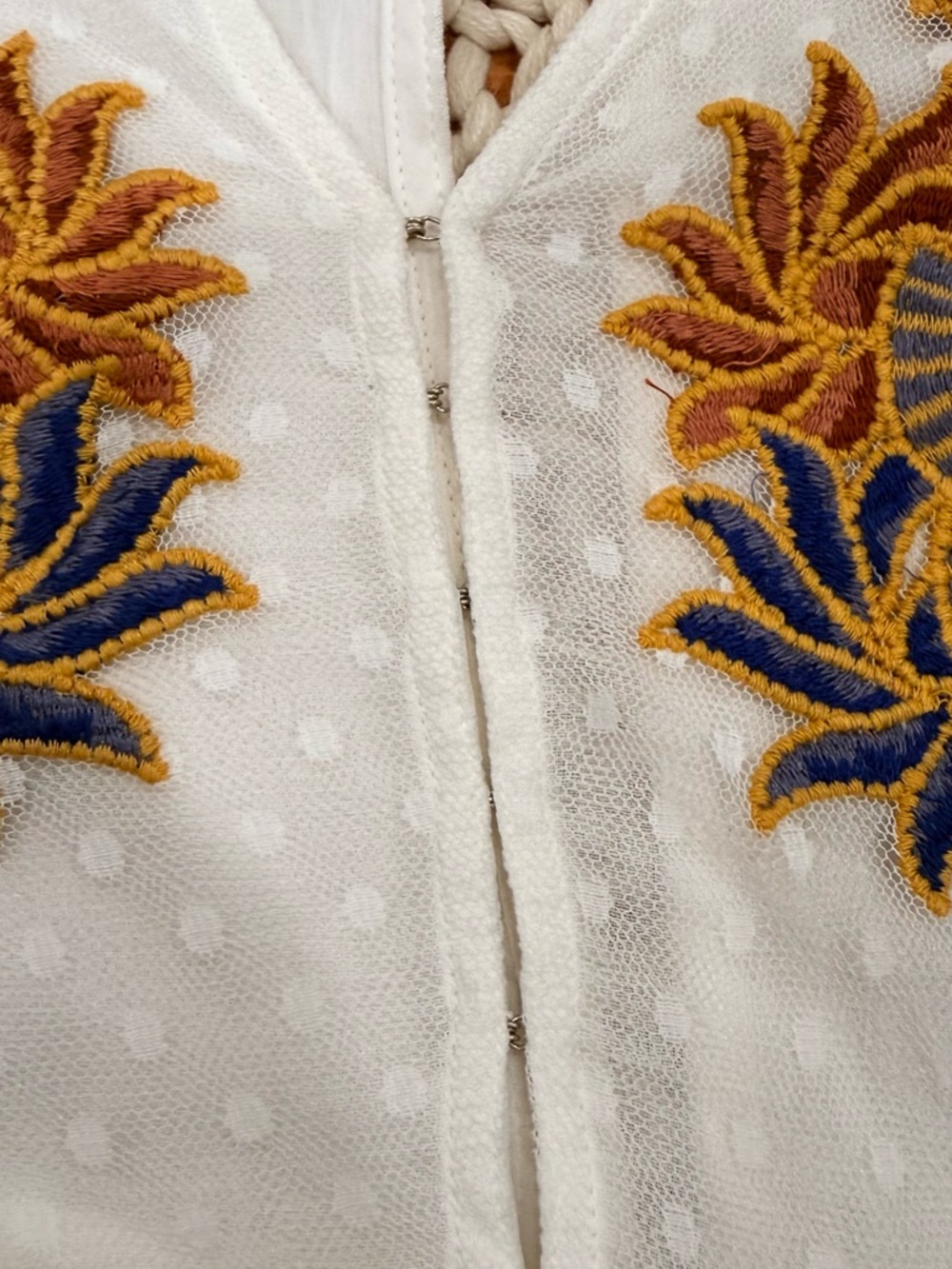 Lulu's White Embroidered V-Neck Maxi Dress - Picture 4 of 7